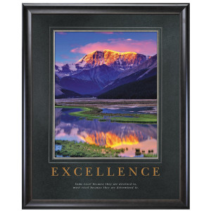 Excellence Mountain Motivational Poster (732958)