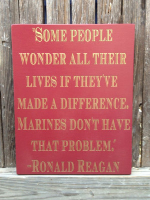 US Marines Ronald Reagan Quote Wood Sign 12 x 15 by LilMissScrappy, $ ...