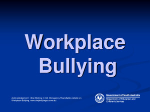 Workplace Bullying Information for DECS Employees by pptfiles