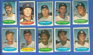 Yankees - 1974 Topps Stamps COMPLETE TEAM SET (10 stamps) Baseball ...