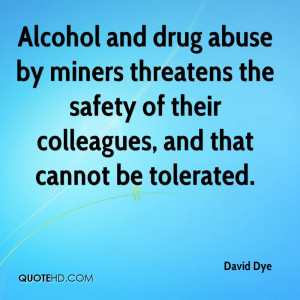 Alcohol And Drug Abuse By Miners Threatens The Safety Of Their ...