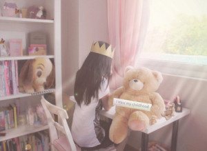 bear, crown, cute, girl, girly, pink, princess, window