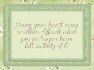 Giving your heart