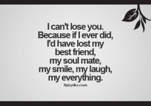 Don't want to lose you