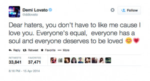 Demi Lovato Responds to Hater Who Called Her ‘Fat’ With Message of ...