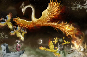 ... of feng hwangs / A resurrection of phoenix / A flash of firebirds