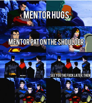 Young Justice Lol! way to go bat family!