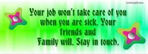 Stay in touch Facebook Cover