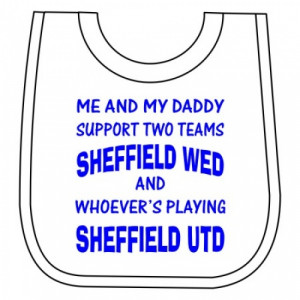 Sheffield Wednesday Baby's Bib: Two Teams