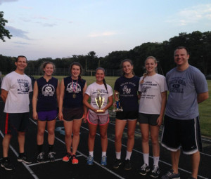 to Right: Asst. Coach Rich DeMarco, Liz Kirschner (4th place), Lauren ...