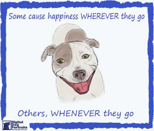 Pit Bull Friday Wishes You Very Happy Weekend Sketch Funny