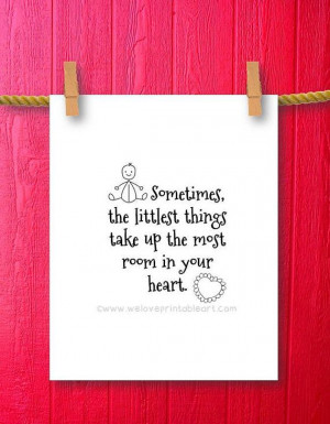 the Smallest Things Baby Girl Nursery Decor Baby Boy Art Framed Quotes ...