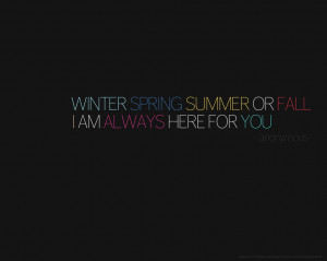 Wallpapers / Winter, Spring , Summer or Fall