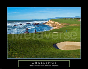 Challenge - Golf art print