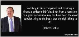 Investing in auto companies and ensuring a financial collapse didn't ...