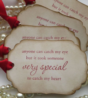 Valentine Quote Tags - Red Romantic - Vintage Style Gift Tags - Set of ...