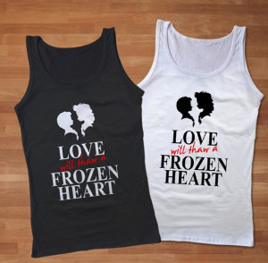 Anna and Elsa Frozen Quotes Couples Tank Top Best by Sarimbittees, $38 ...