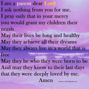 My prayer for my children
