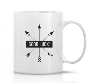 The Gift Label Quote Mug Good Luck