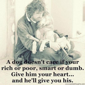 Nice love quotes care dog heart poor rich smart