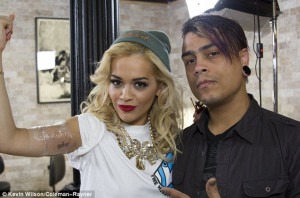 Tat's nice: Rita Ora showed off her newest tattoo, on her inner arm ...