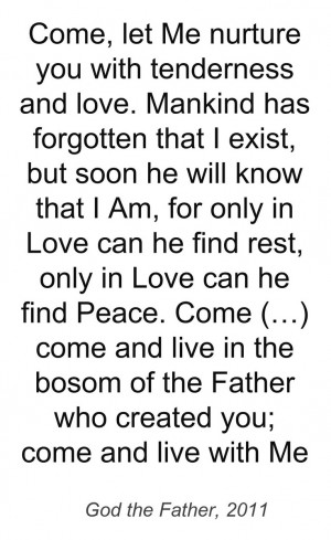 Quote from the Devotion to the Divine Heart of God the Father, 3rd ed ...