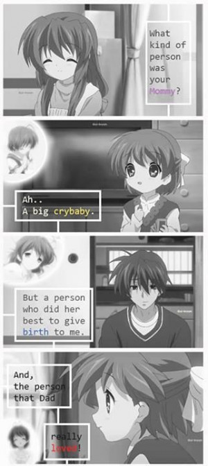 Clannad.. the feels. This Anime is a truly amazing story full of ...