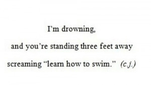 quotes depression is like drowning