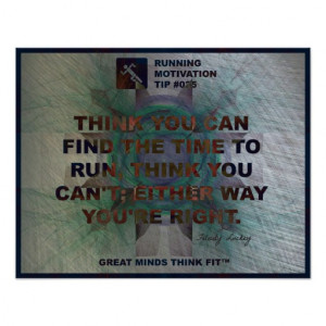 Motivational Running Quote #025 Posters