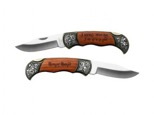 Custom Engraved Quote for Boyfriend Husband Gift Rosewood Pocket Knife ...