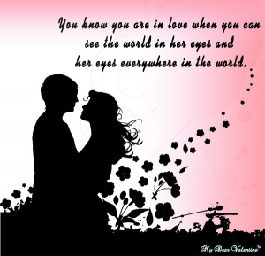 Love quotes for her - You know you are in