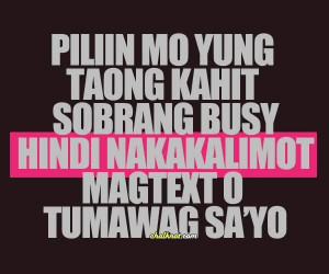 Realizing love quotes tagalog