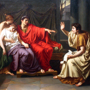 Virgil Reading the 'Aeneid' to Augustus, Octavia, and Livia,