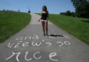 ... it must be William Blake quotes and not Blur lyrics on Primrose Hill