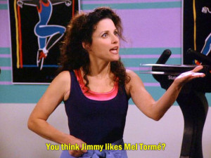 Jimmy LOVES The Velvet Fog! #Seinfeld #ElaineBenes #MelTorme