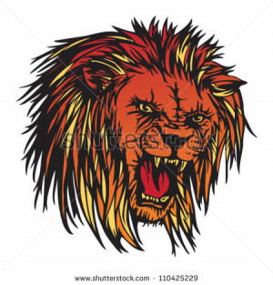 Lioness Tattoo Vector Clip Art Picture