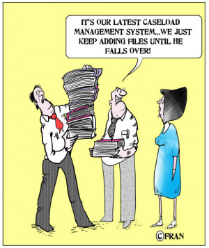 Social care cartoon: ‘a caseload management revolution’