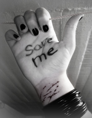 black, blood, bracelets, cut, hand, nailpolish, quote, rope, save ...