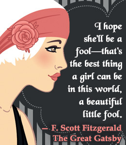Scott Fitzgerald quote from The Great Gatsby