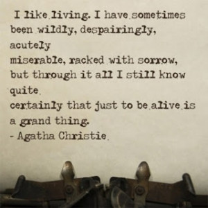 Agatha Christie Quote in Quotes & other things