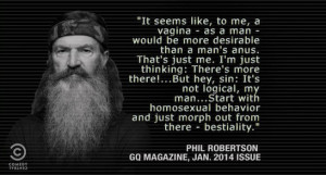 Phil Robertson Duck Dynasty quote
