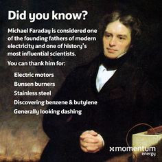 busting myths about #energy for centuries now, and Michael Faraday ...