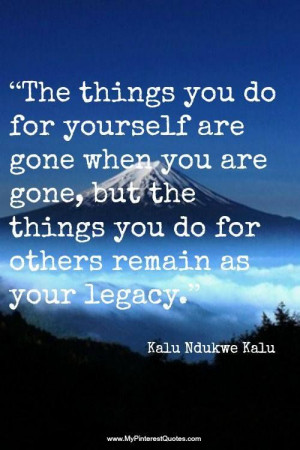 Will you leave a legacy