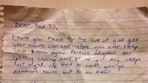 Fed-Up Traveler Suggests ‘Euthanasia’ for Snoring Backpacker