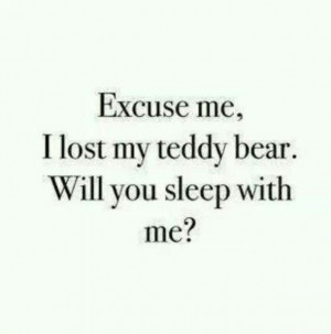 quotes, sleeping, teddy bear