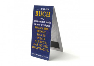 Home > Magnetic Bookmark, German quote, J.W. von Goethe