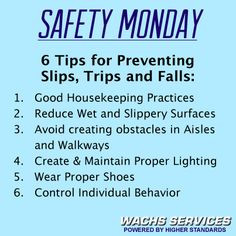 preventing slips trips falls more safety safetymonday fall safety ...
