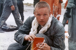 Neil Armstrong is seen working with parachute lines thumb 30 rarest ...