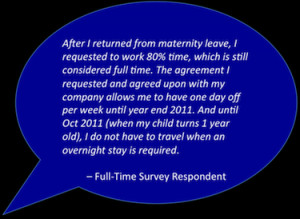 Flexibility matters: Flexibility was listed by both part-time and full ...