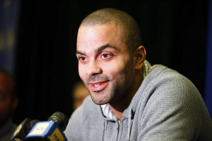 Conference guard Tony Parker during the 2014 NBA All Star game Player ...